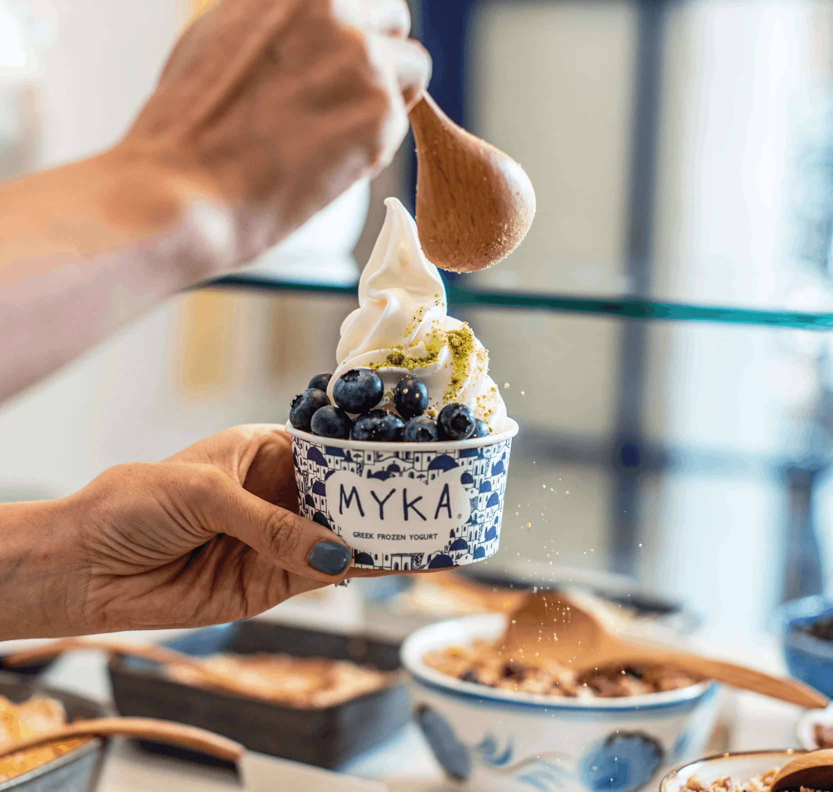 Myka Greek Frozen Yogurt in cancun